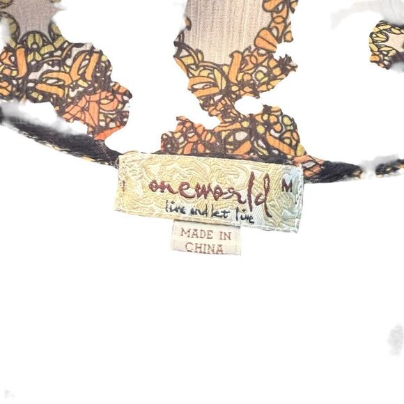 3 for $30! One world patterned embellished tank top - Picture 3 of 8